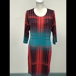 NWT Slimming Spring Dress Size Large Hot Pink